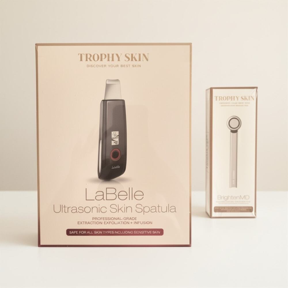 Trophy Skin 4-in-1 LED Light Therapy +Ultrasonic Skin Spatula